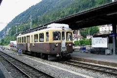 BOB (Berner Oberalnd Bahn), Interlaken Ost, 13. July 2004